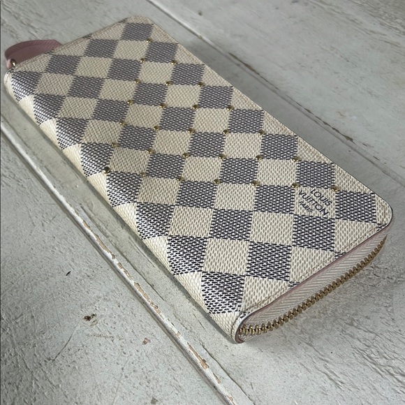 Louis Vuitton  Studded Clemence Damier Azur Wallet - Picture 4 of 16